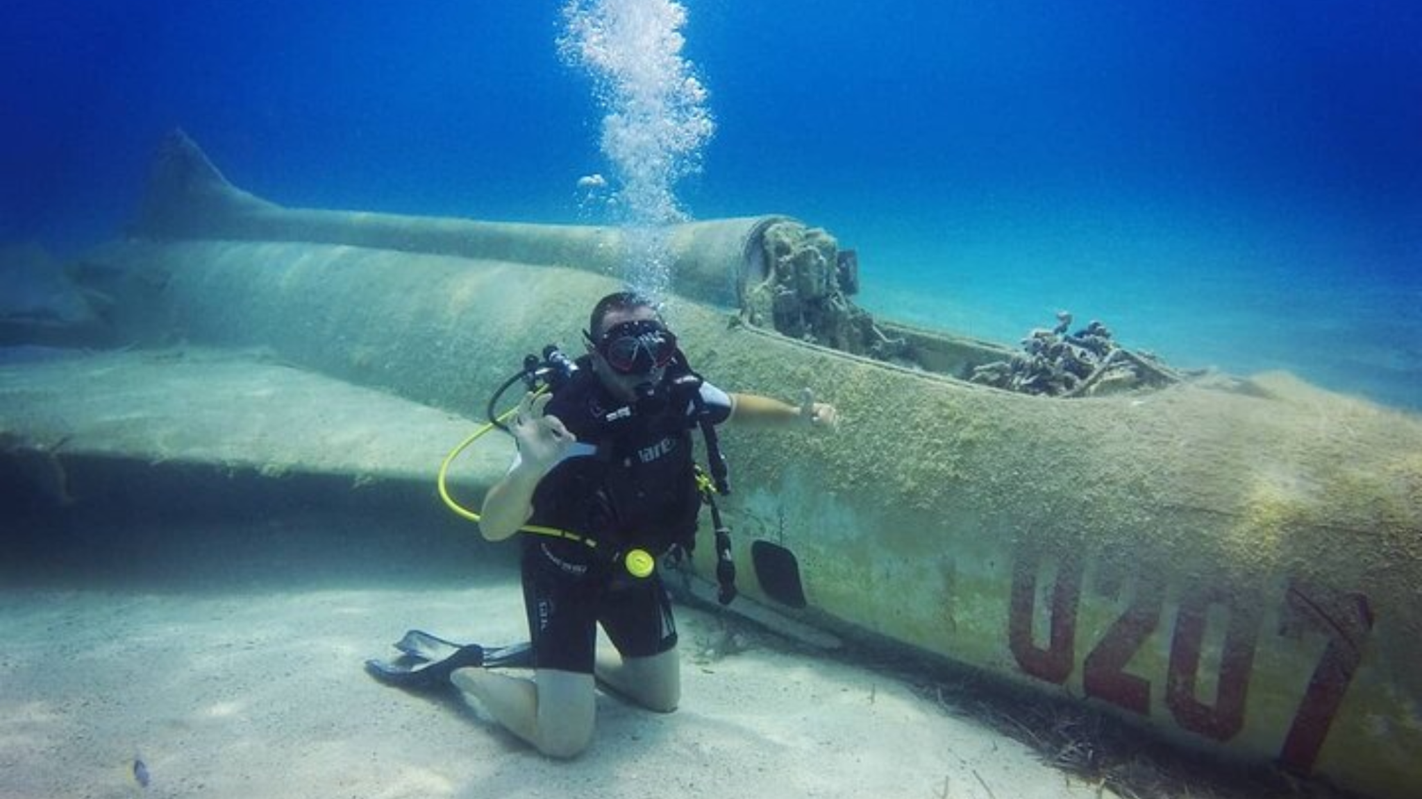  Drymades Beach in Albania the wreck of a MIG-21 fighter plane